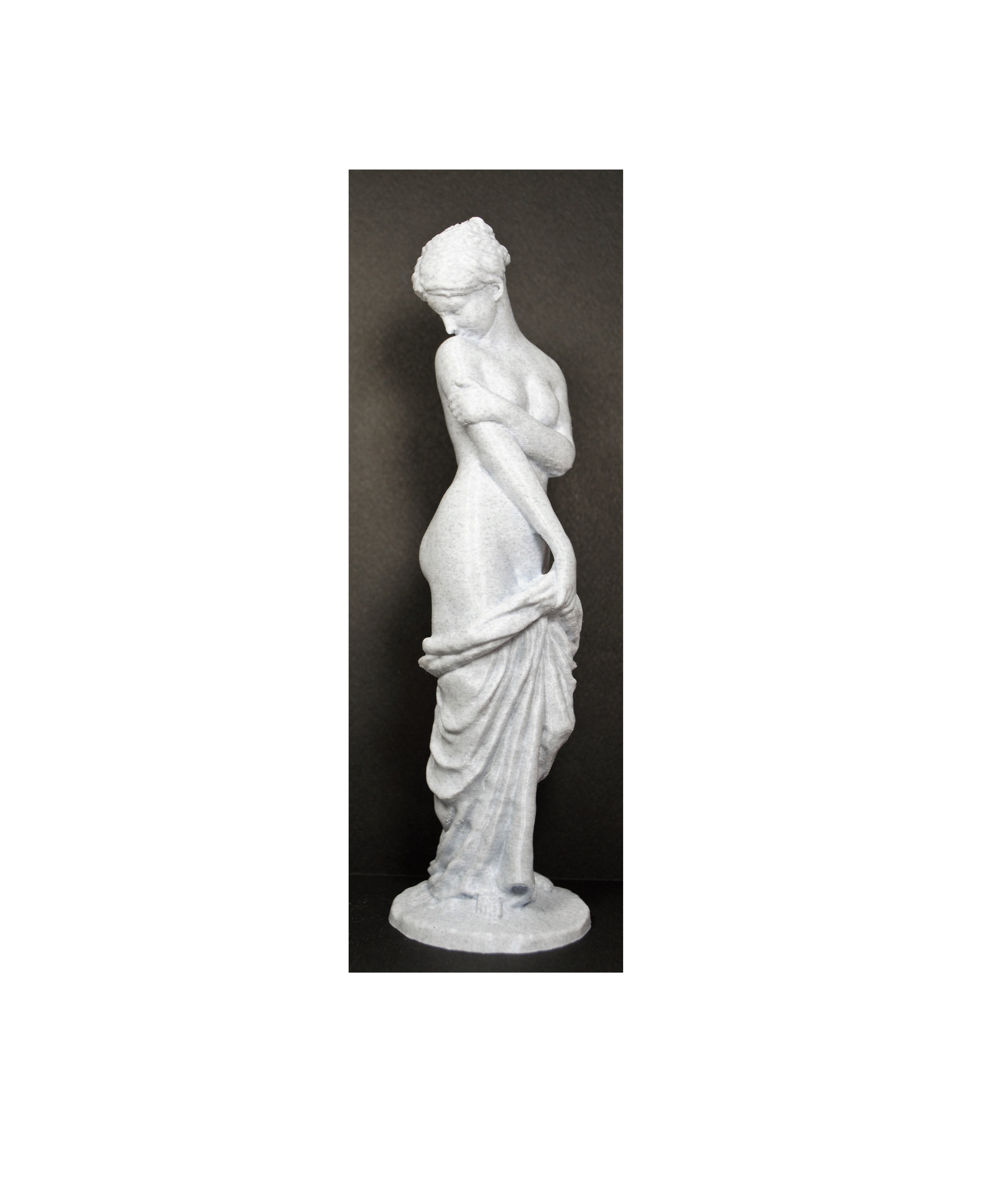 Shy girl sculpture