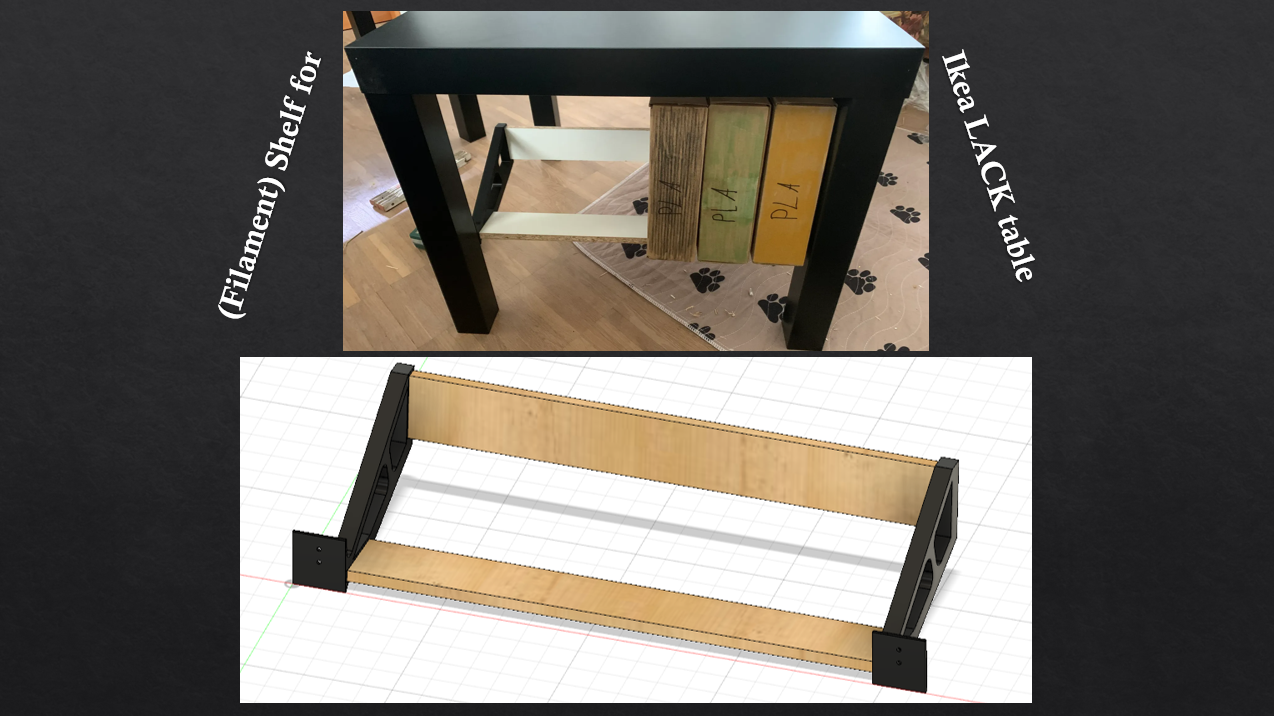 (Filament) Shelf for Ikea LACK table