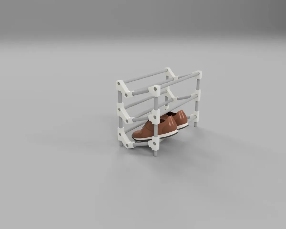 STL file stackable shoe rack 👟・3D printable model to download・Cults