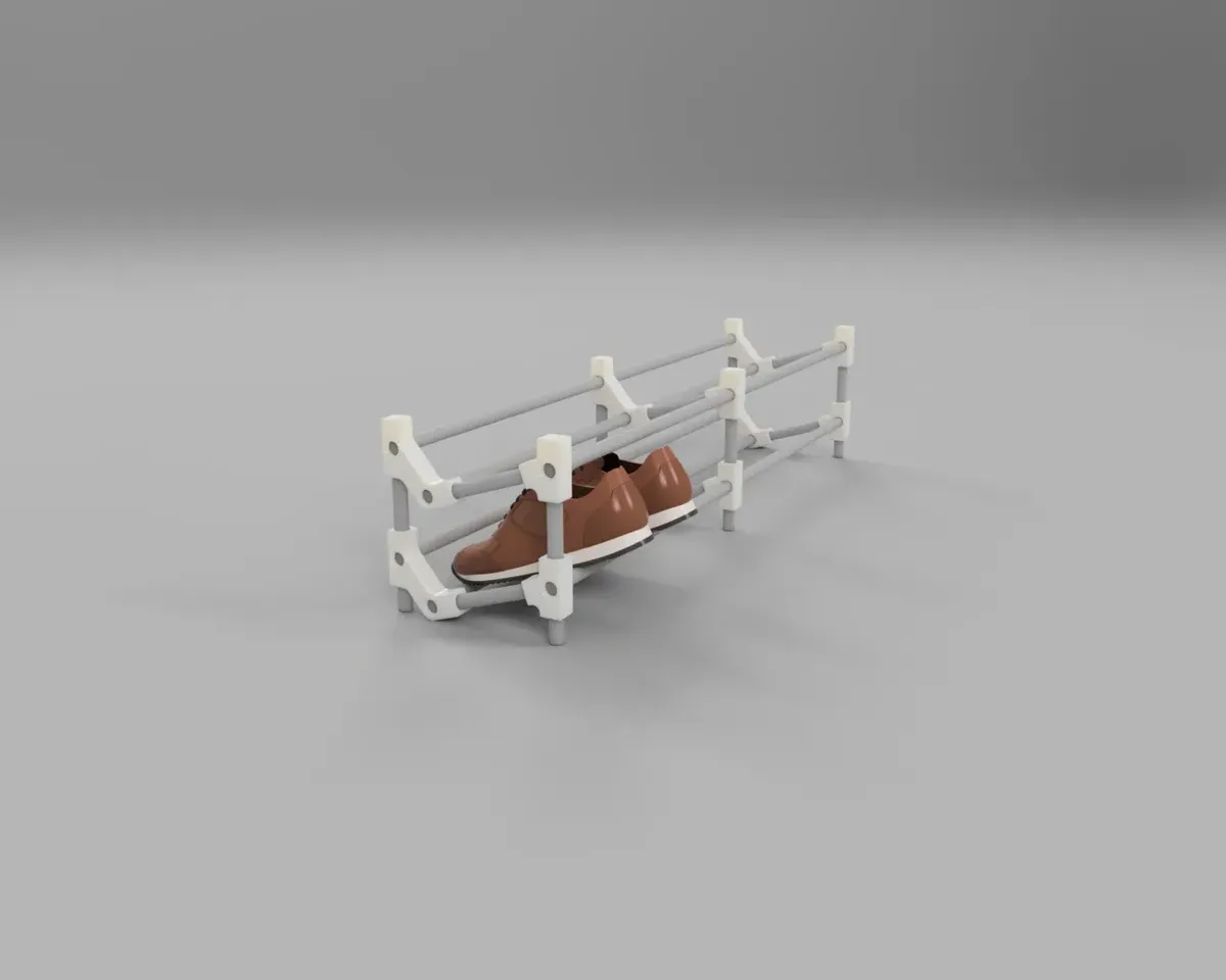 STL file stackable shoe rack 👟・3D printable model to download・Cults