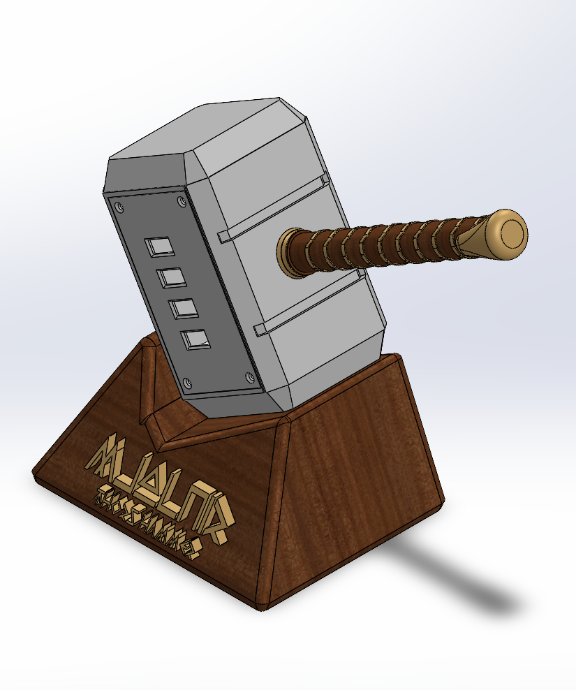 Thor hammer USB hub by Freek2211 Download free STL model