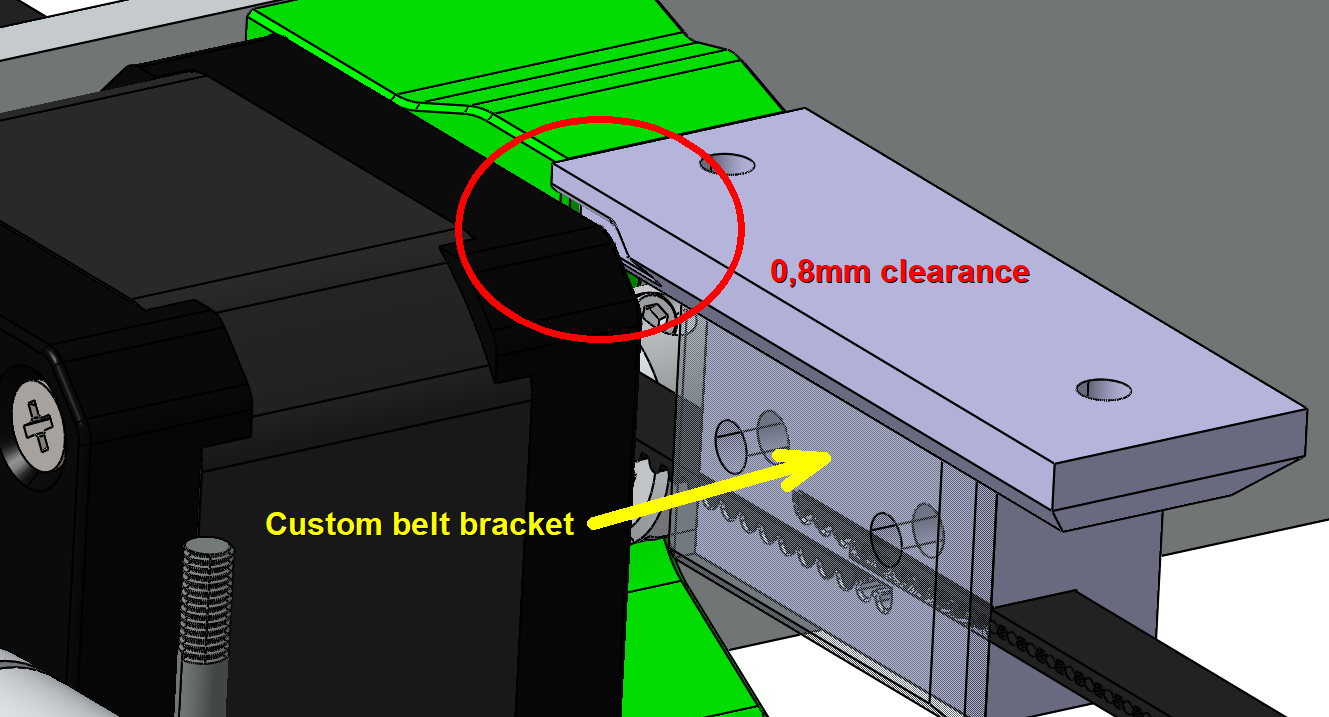 MK3S+ Y motor pulley reverse system and belt tensioner by Alex Download free STL model