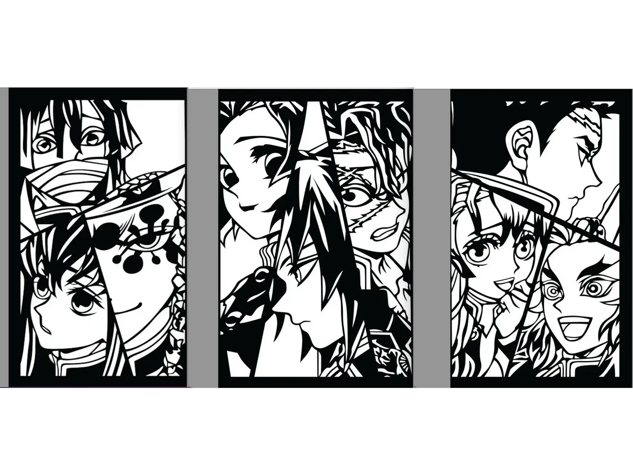 Demon Slayer Pillars Hashira Poster - All 3 panels (attachable) by  Nanotech76 | Download free STL model | Printables.com