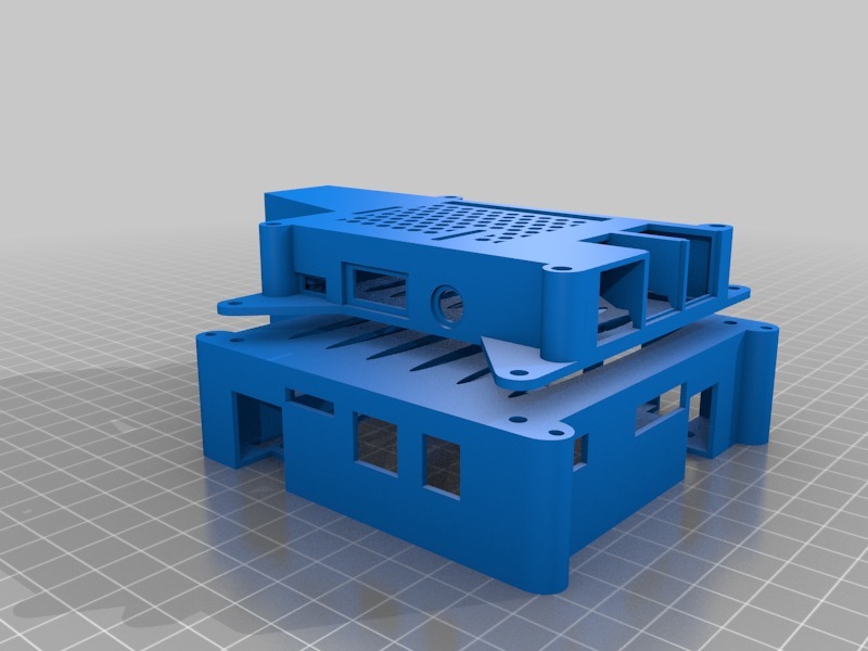 Motherboard and Raspberry Pi mount for Alunar M518 with fan