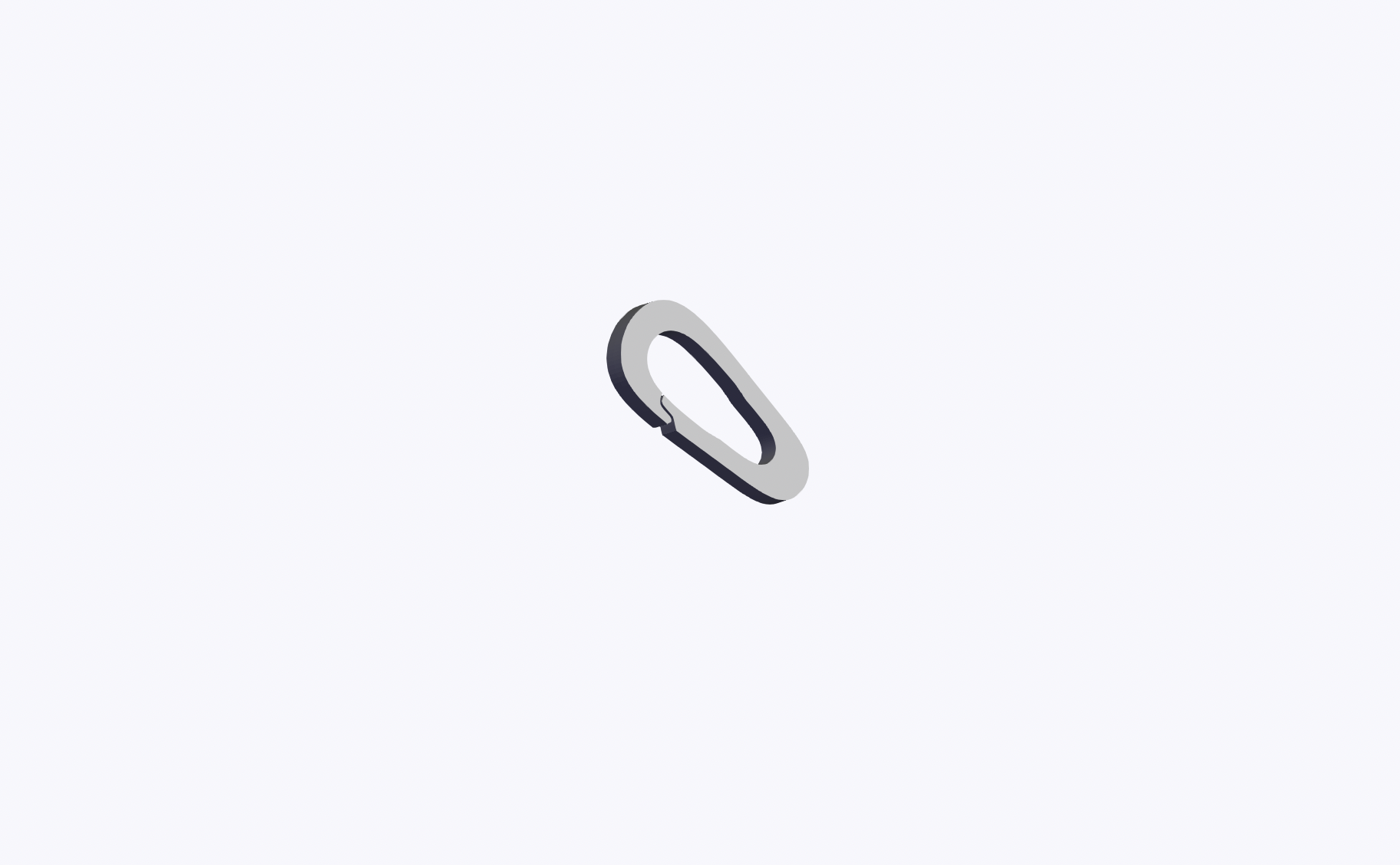 O Hook Carabiner (07) Heavy Duty Link Reinforced