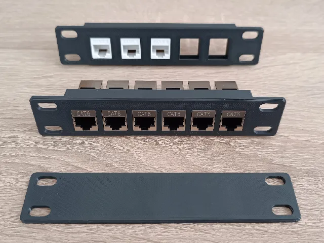 MiniRack 6-inch Blank Keystone Patch Panel