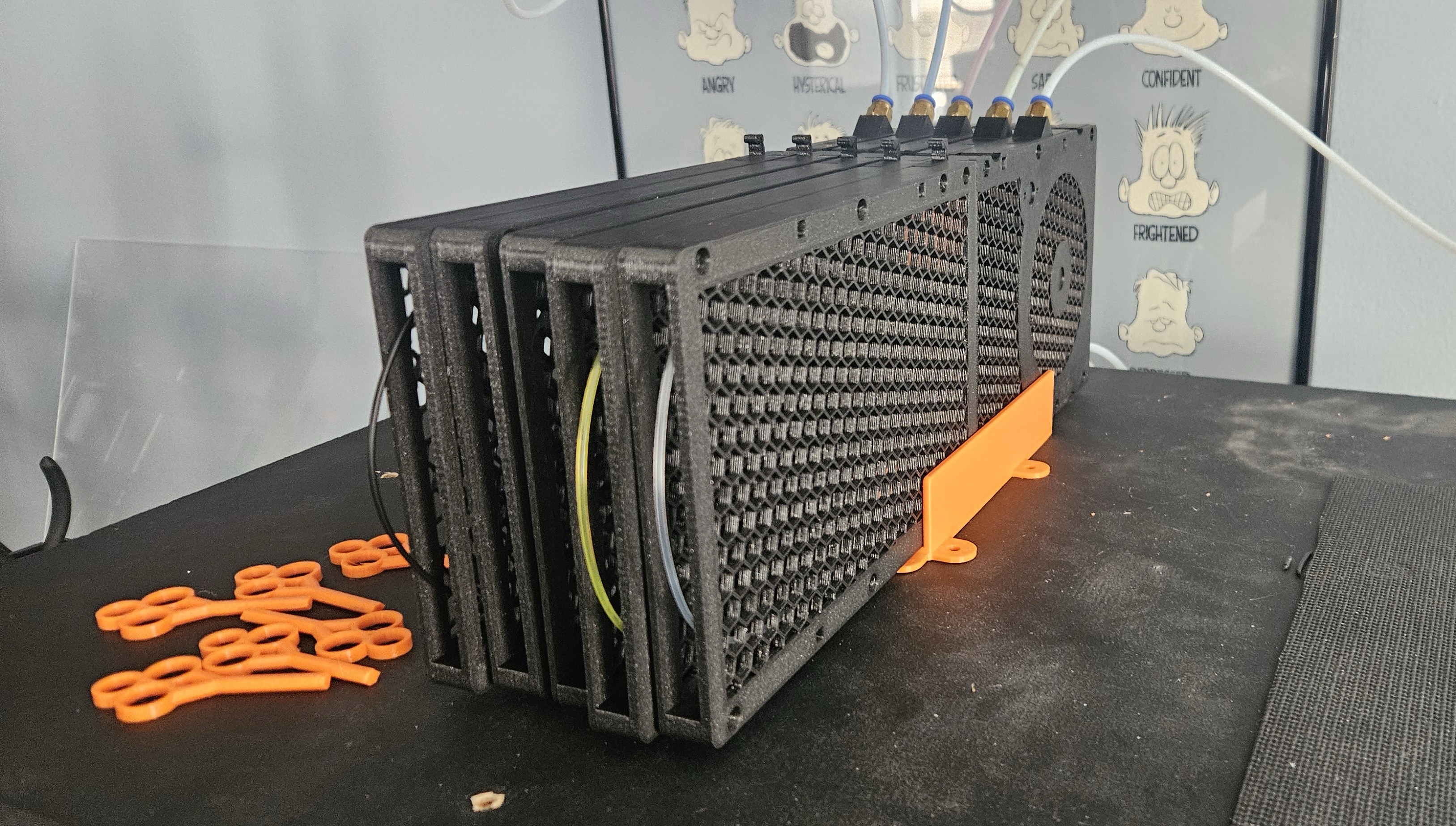 90-135 degree MMU filament buffer 3D model