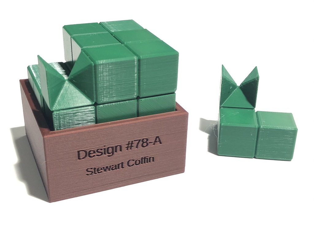 Design No. 78-A - Assembly puzzle by Stewart Coffin (STC #78-A)