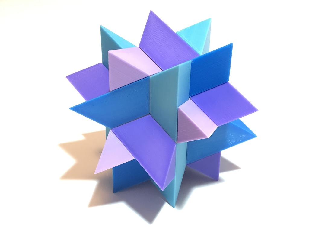 Superstar / Third Stellation - Interlocking puzzle by Stewart Coffin (STC #50)