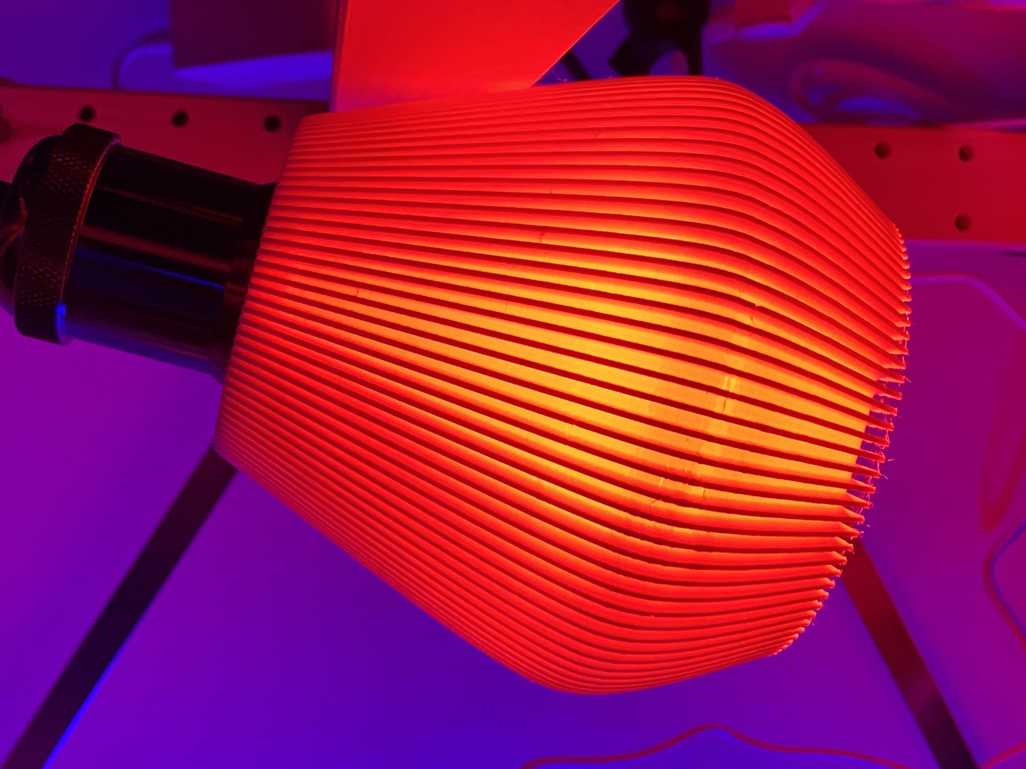 Miniatura 5 do modelo 3D Striped Lampshade