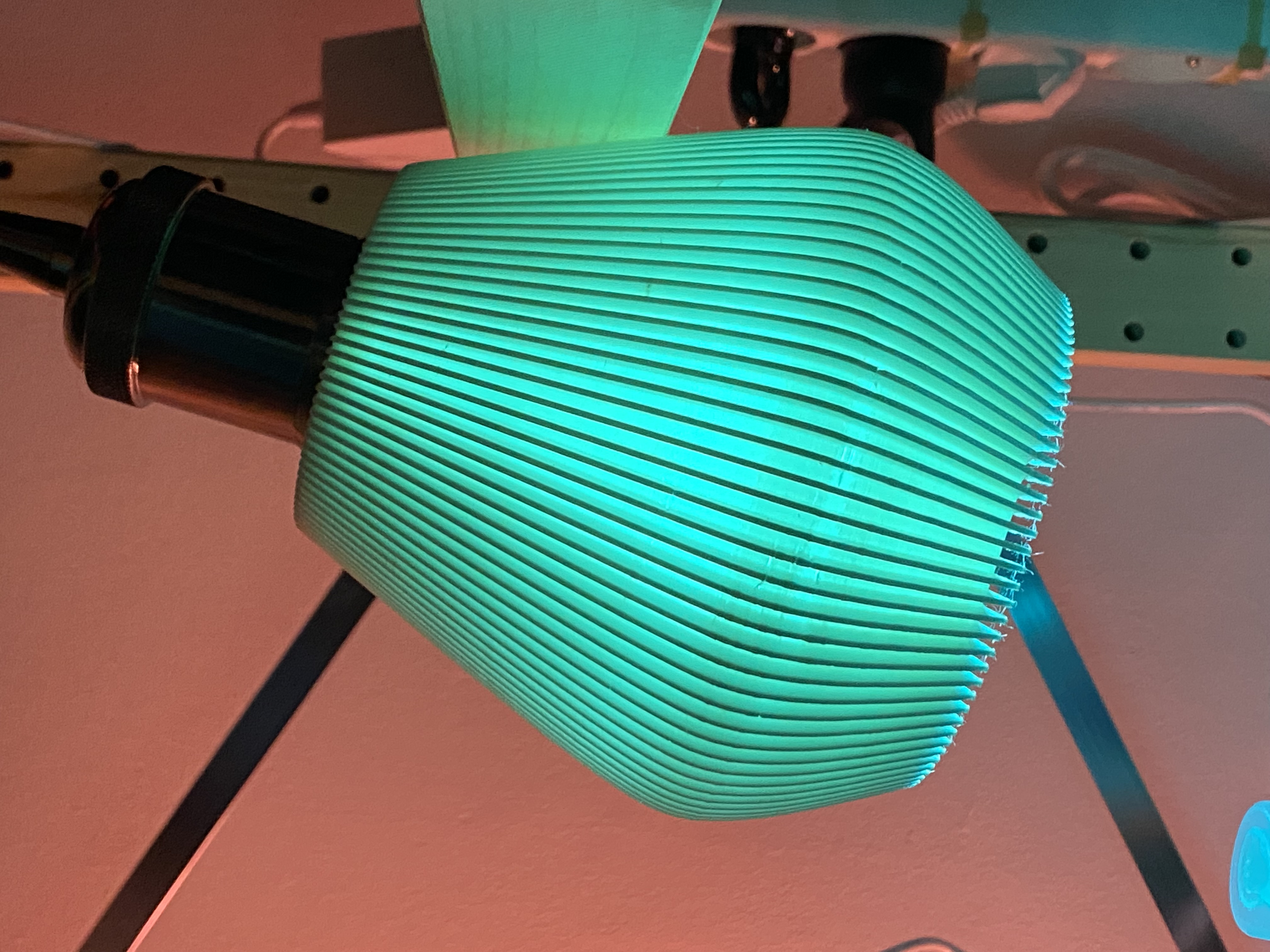 Miniatura 4 do modelo 3D Striped Lampshade