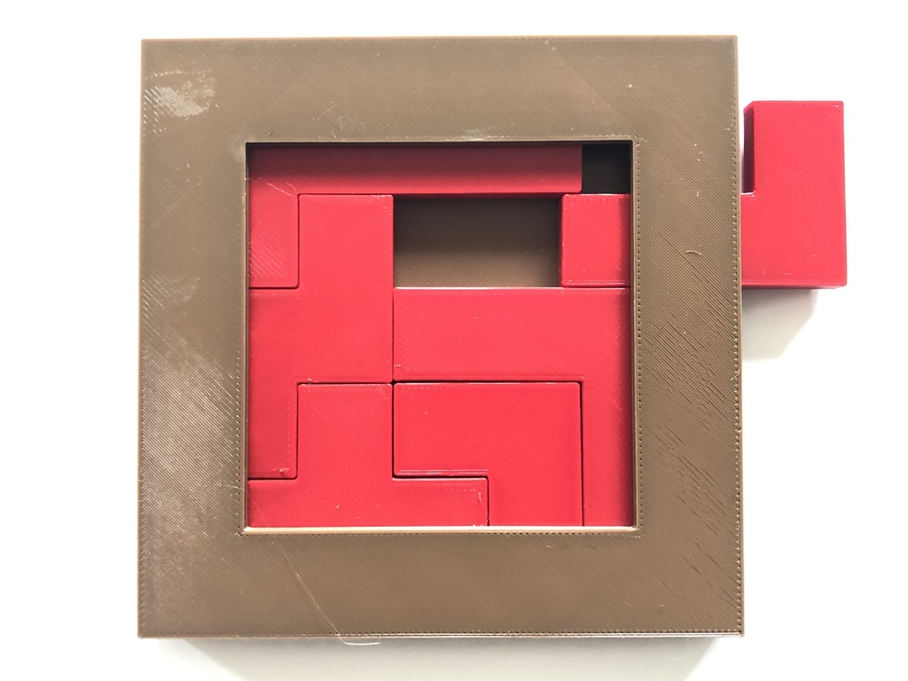 Window Pain - Tray-packing puzzle by Stewart Coffin (STC #186)
