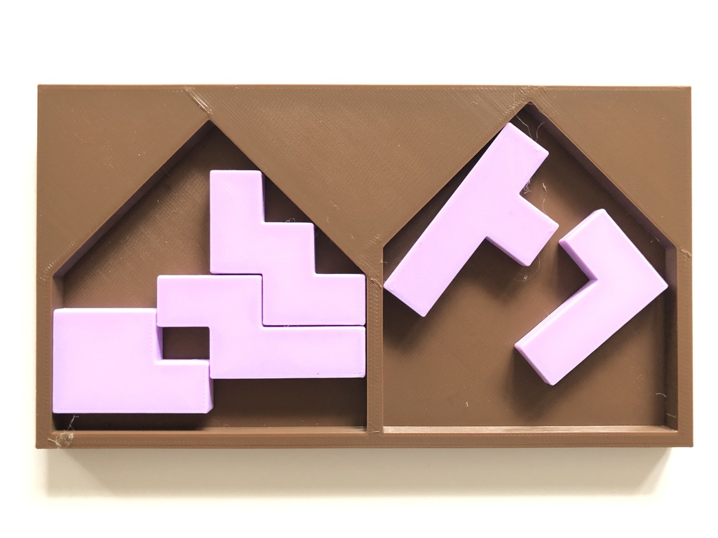 Housing Project - Tray-packing puzzle by Stewart Coffin (STC #181-C)