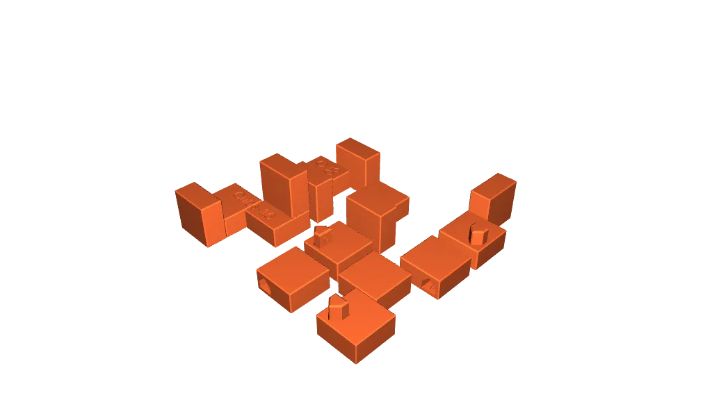 Cube-16 - Interlocking puzzle by Stewart Coffin (STC #205) by Printable ...