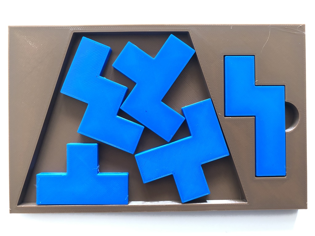 Basket Case - Tray-packing puzzle by Stewart Coffin (STC #227)