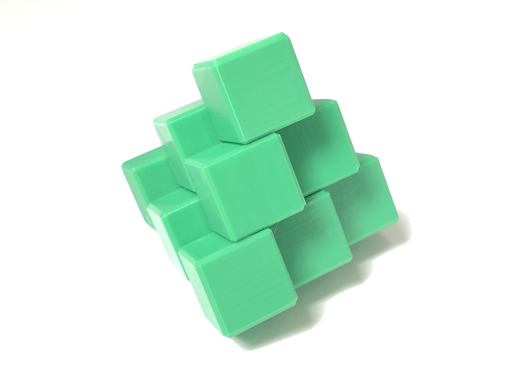 ThreePiece Block Assembly puzzle by Stewart Coffin (STC 38) by