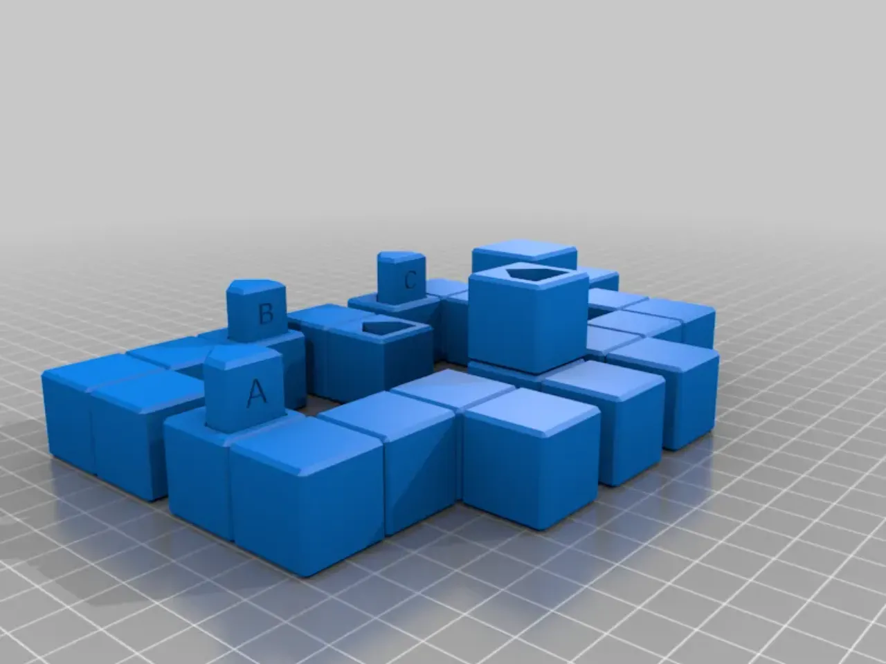 Coffin＇s Quartet - Interlocking puzzle by Stewart Coffin (STC #93