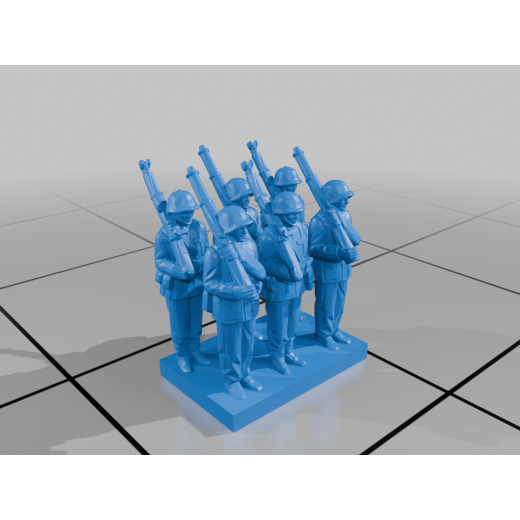 Rows of Soldiers (6mm scale)