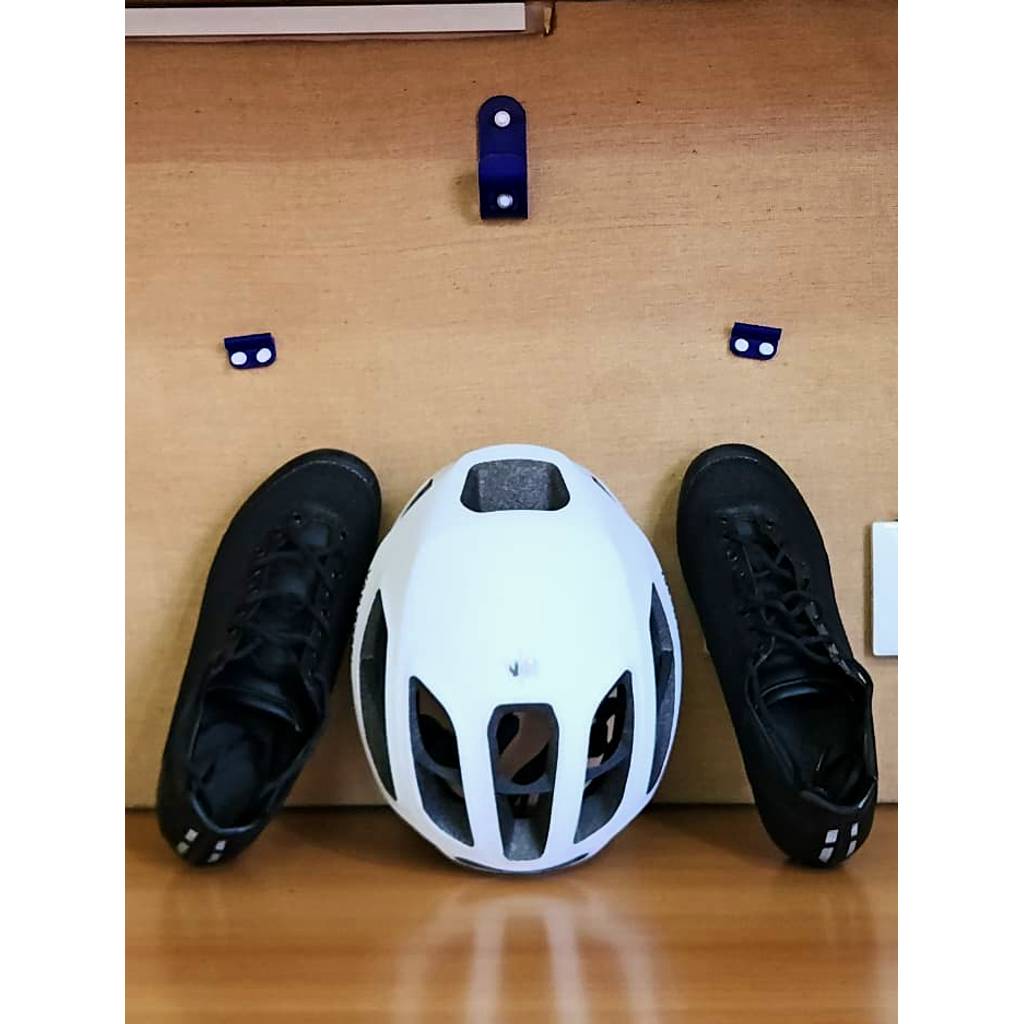Cycling Helmet & Shoes Softboard Wall Mount