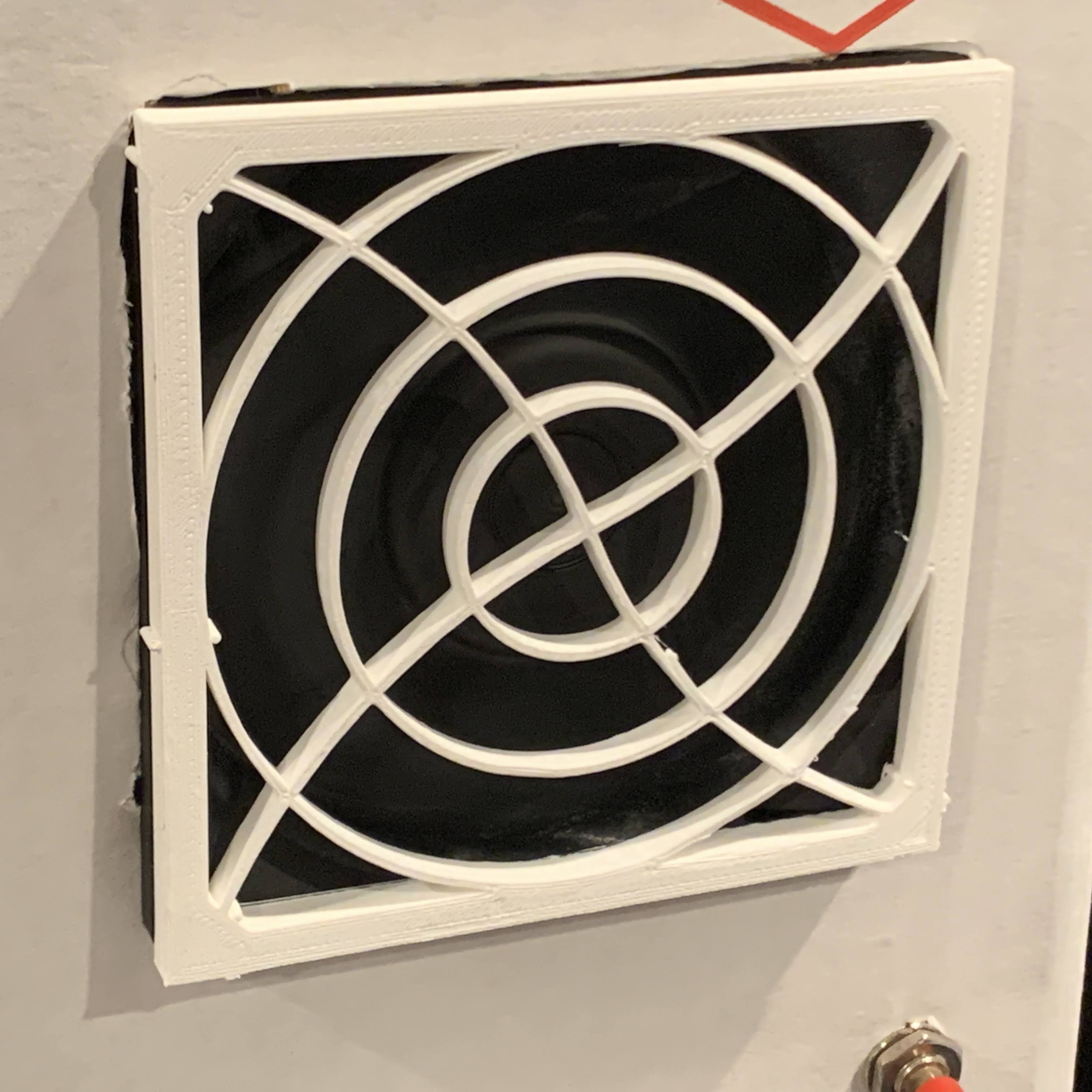 Screwless fan grill (80mm, 120mm)