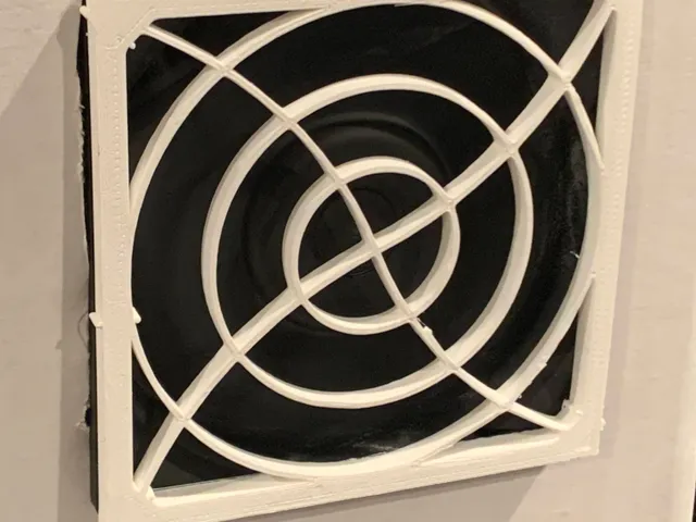 Screwless fan grill (80mm, 120mm)