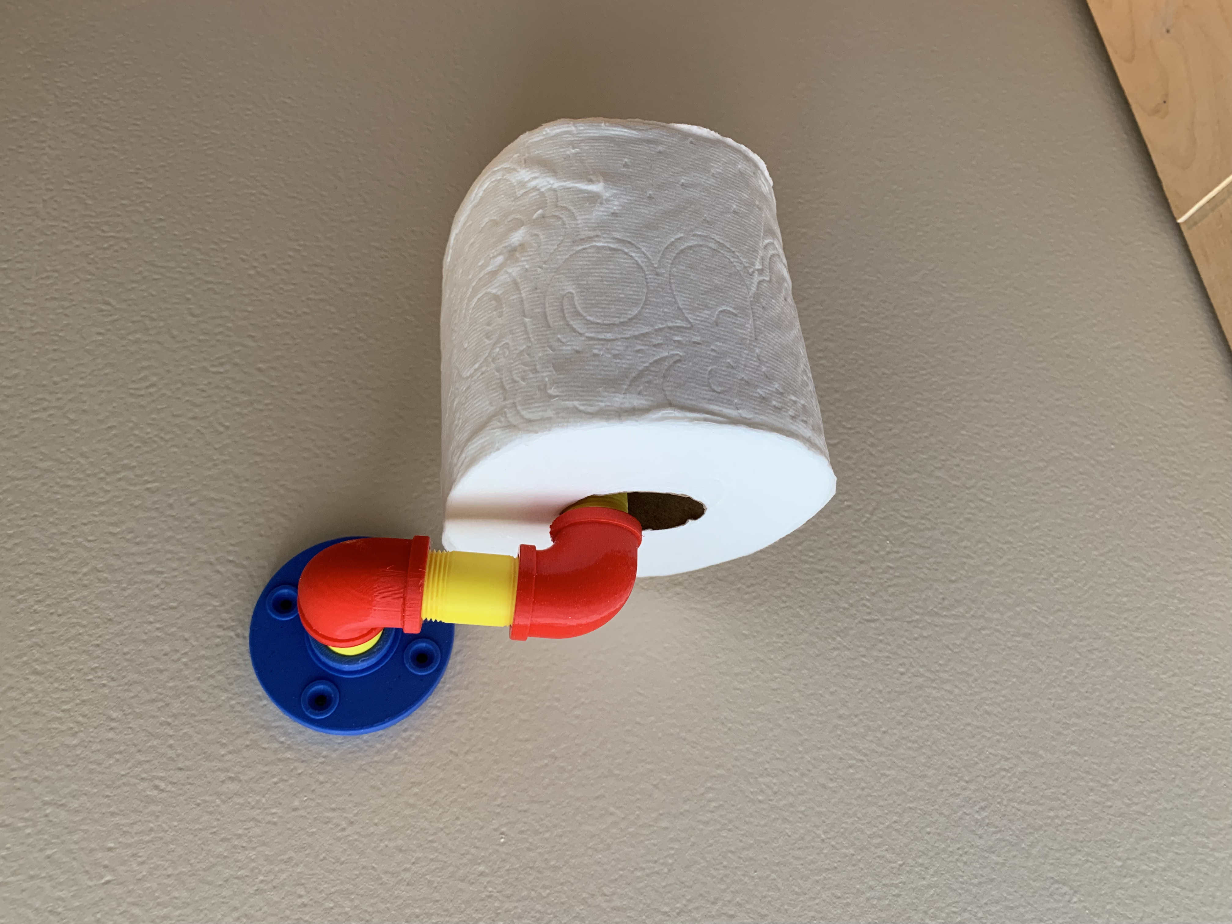 Fun Bathroom Fixtures - Towel Bar & Toilet Paper Holder - from plumbers fittings