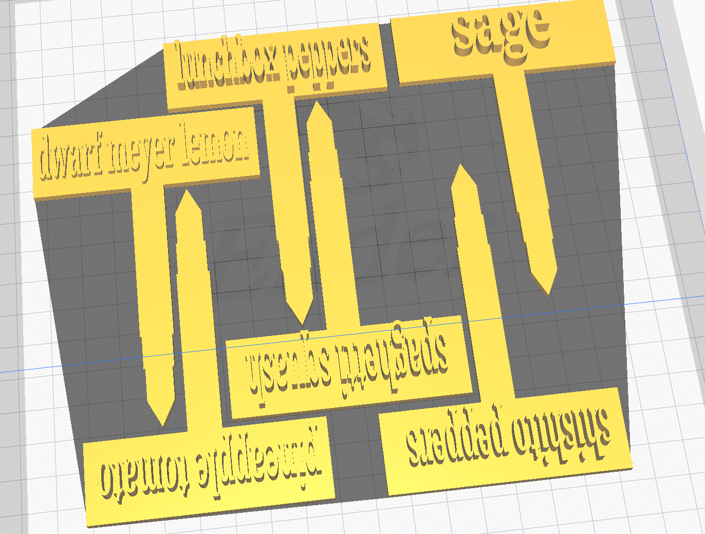 Various Garden Signs by Seth Download free STL model