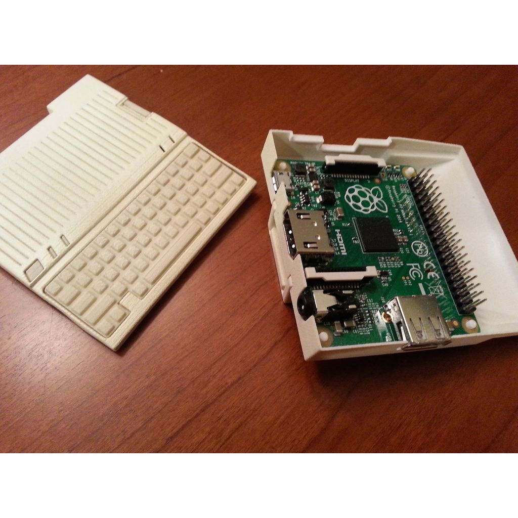 Miniatura 2 do modelo 3D Apple IIc Raspberry Pi case - Model A+