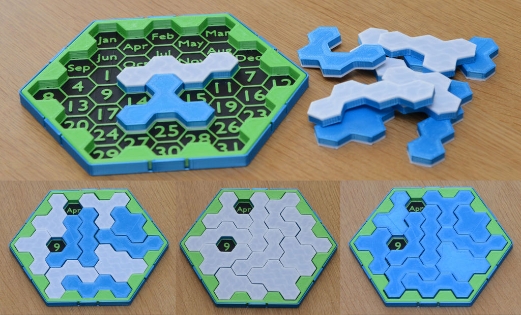 Miniatura 2 do modelo 3D Daily Hexagonal Puzzle
