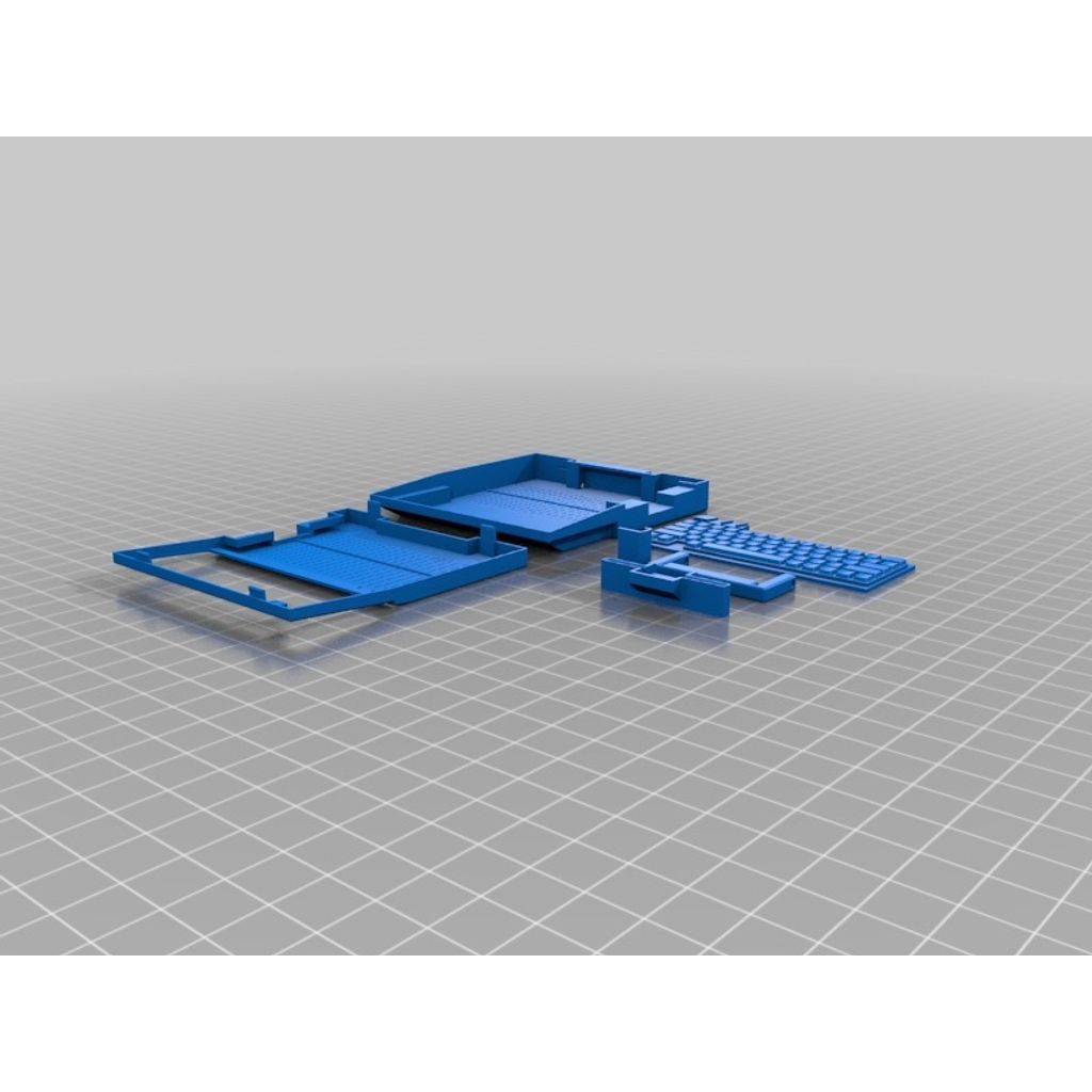 Apple IIc - 1:4 scale - flat