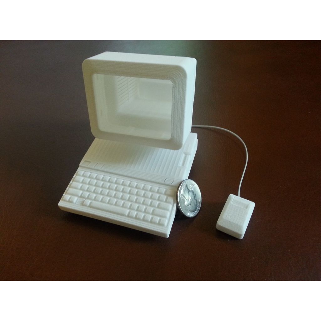 Apple IIc - 1/4 scale