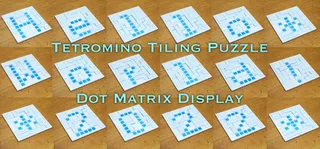 Tetromino Tiling Puzzle of Dot Matrix Display