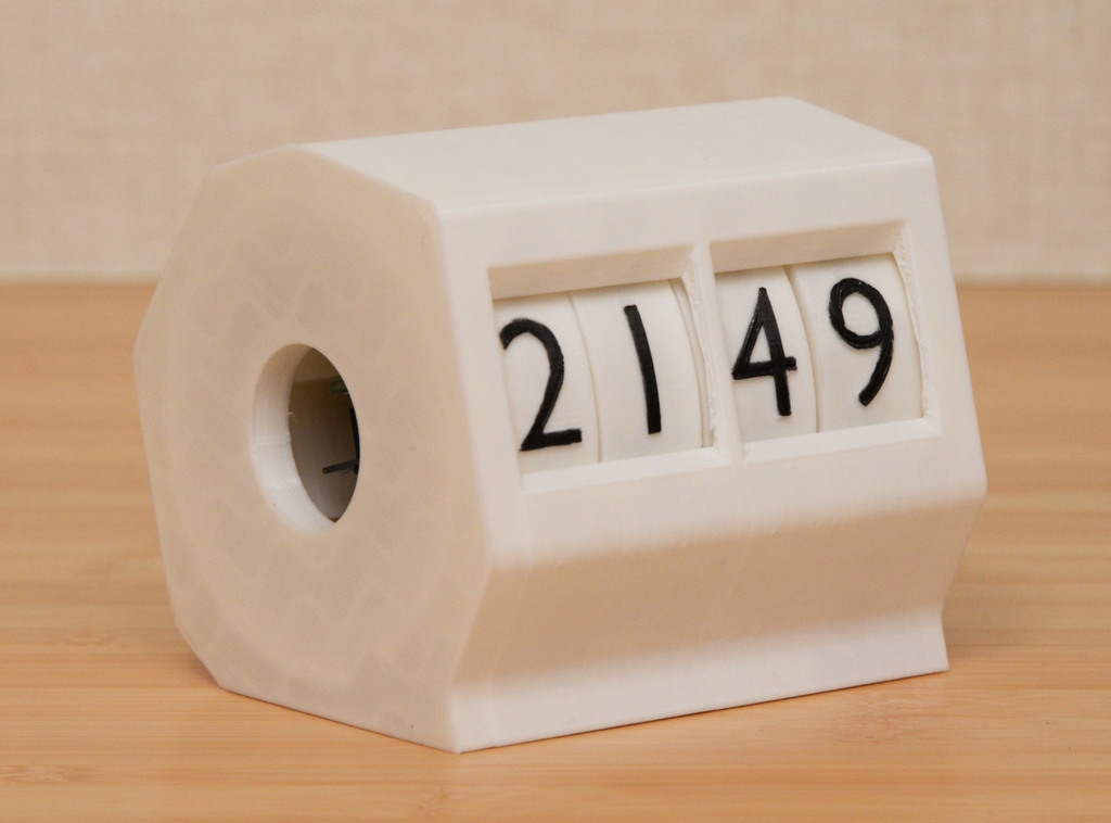 Miniatura 3 do modelo 3D Rotary Digital Clock - origin without sensor