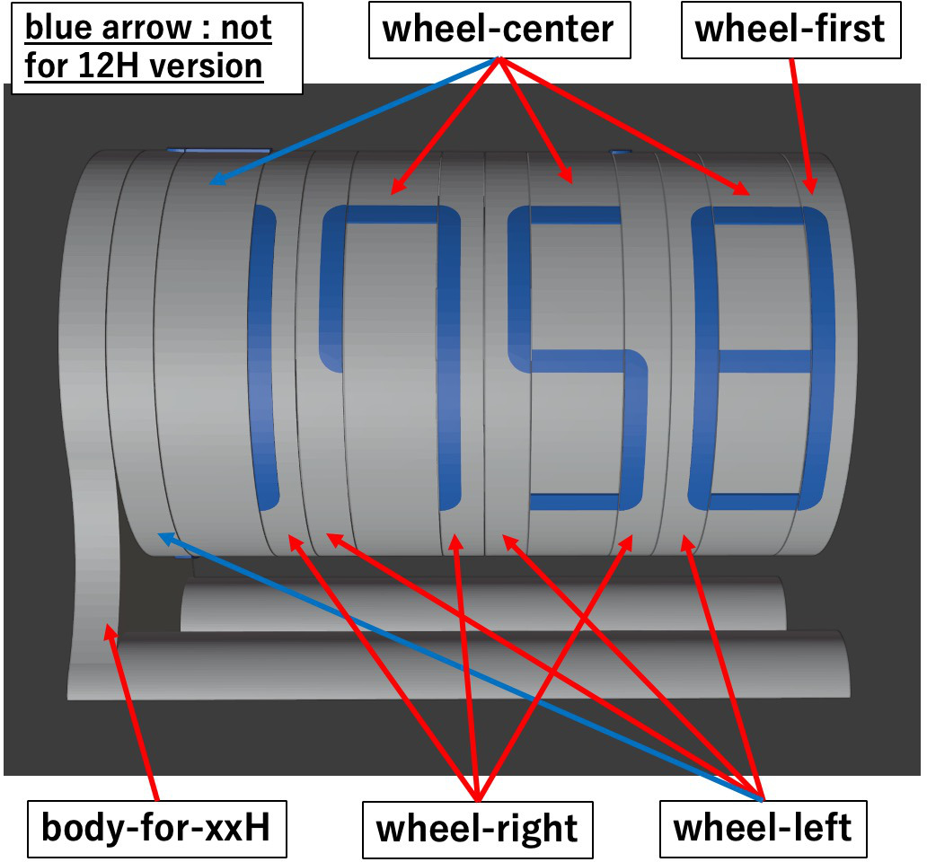 Miniatura 9 do modelo 3D Rotary Digital Clock - origin without sensor