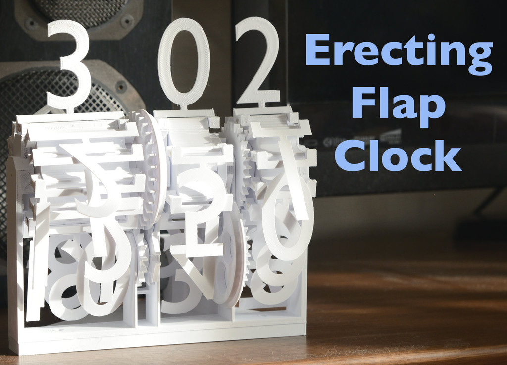 Erecting Flap Clock