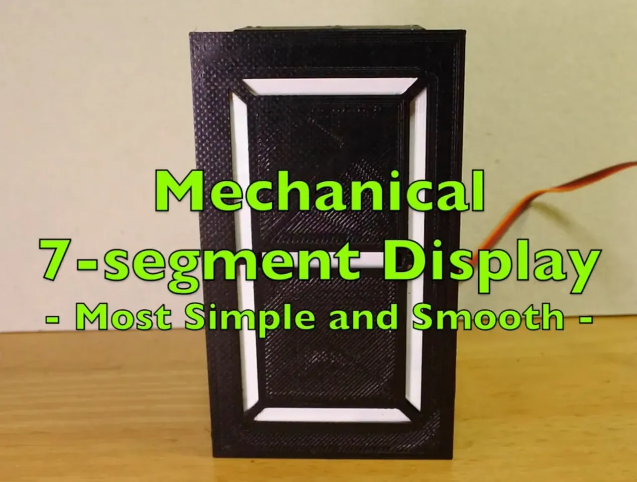 Mechanical 7-segment Display, simple and smooth by shiura | Download free  STL model | Printables.com