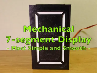 Versatile and mechanical 7-segment display unit by shiura | Download ...