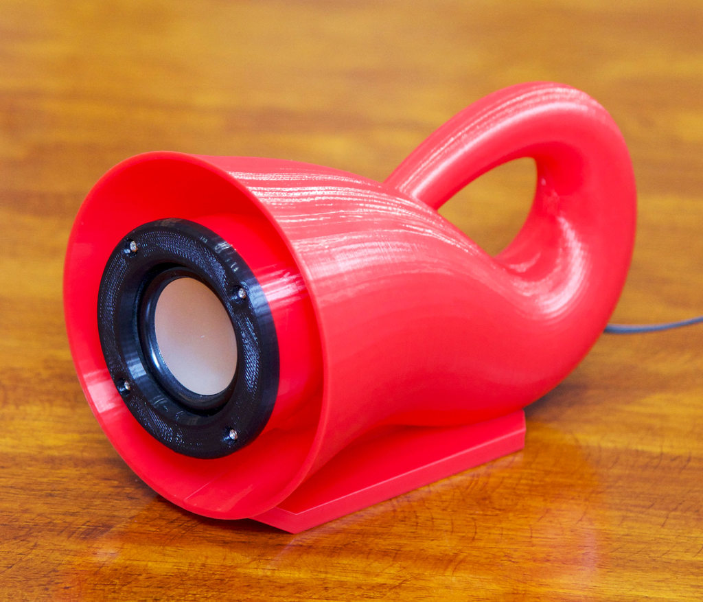 "Klein bottle" back-loaded horn speaker