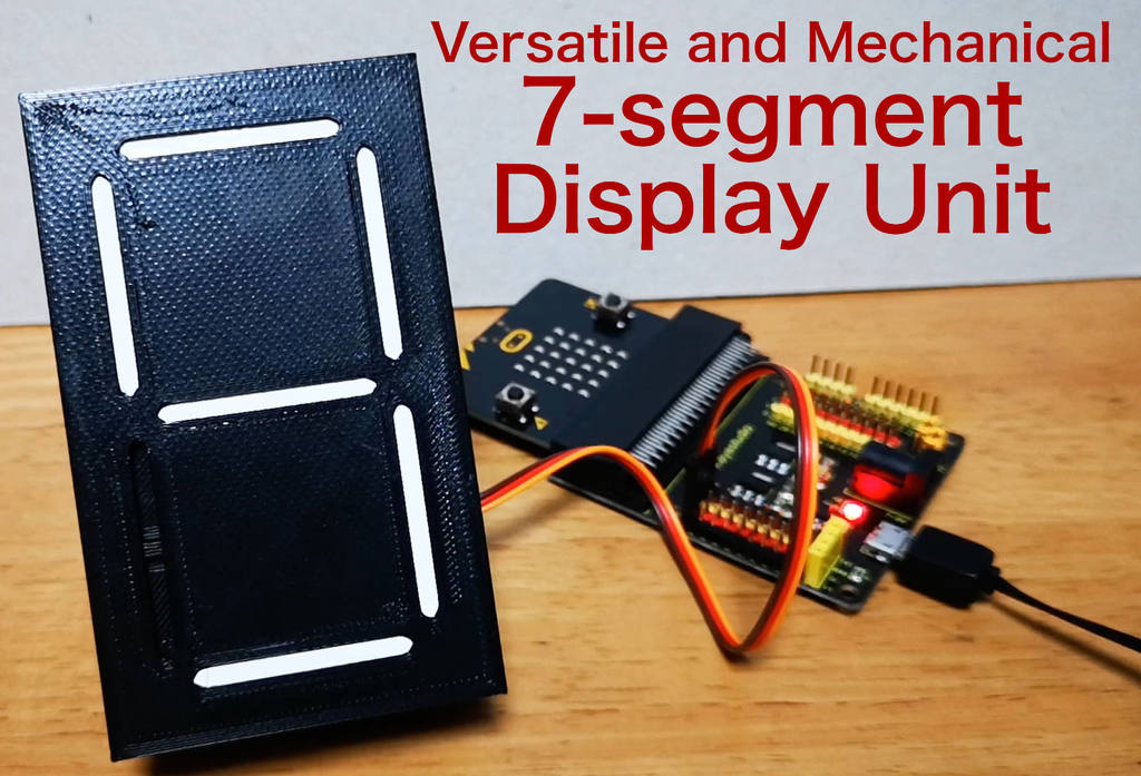 Versatile and mechanical 7-segment display unit by shiura | Download ...
