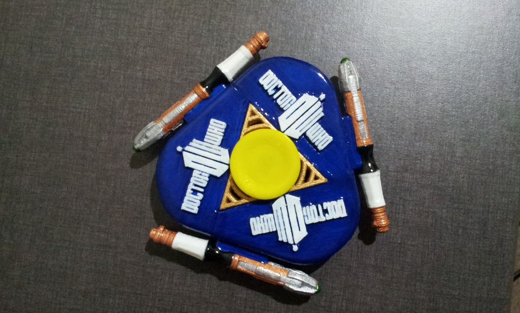 Sonic screwdriver fidget spinner