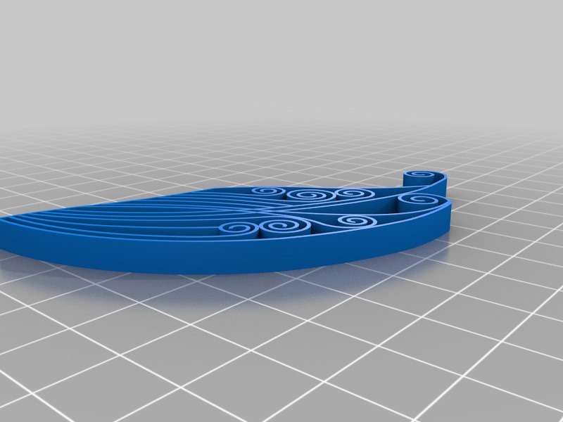 Miniatura 8 do modelo 3D Fish  ( Quilling Style )