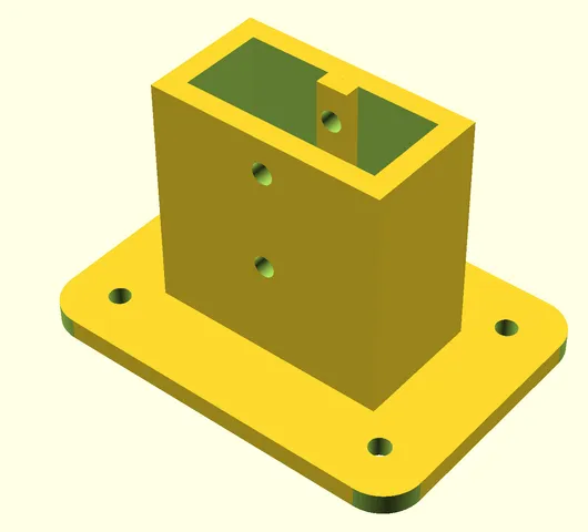 Anderson Plug Mounting Plate