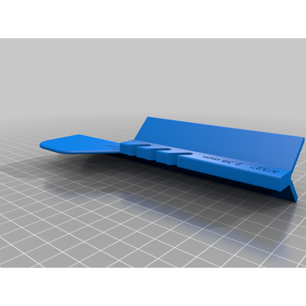 Model Rocket Fin Jig/Template for 3/32" fins