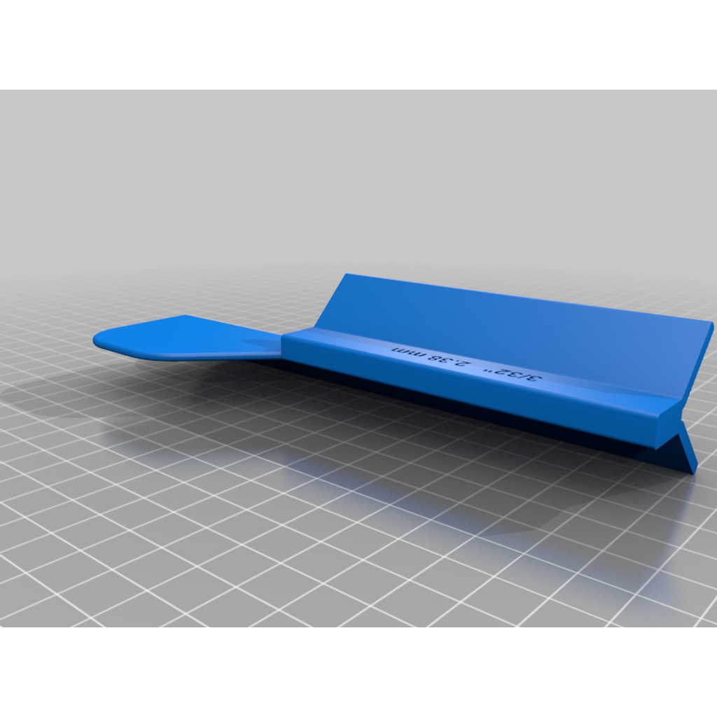 Model Rocket Fin Jig/Template for 3/32" fins