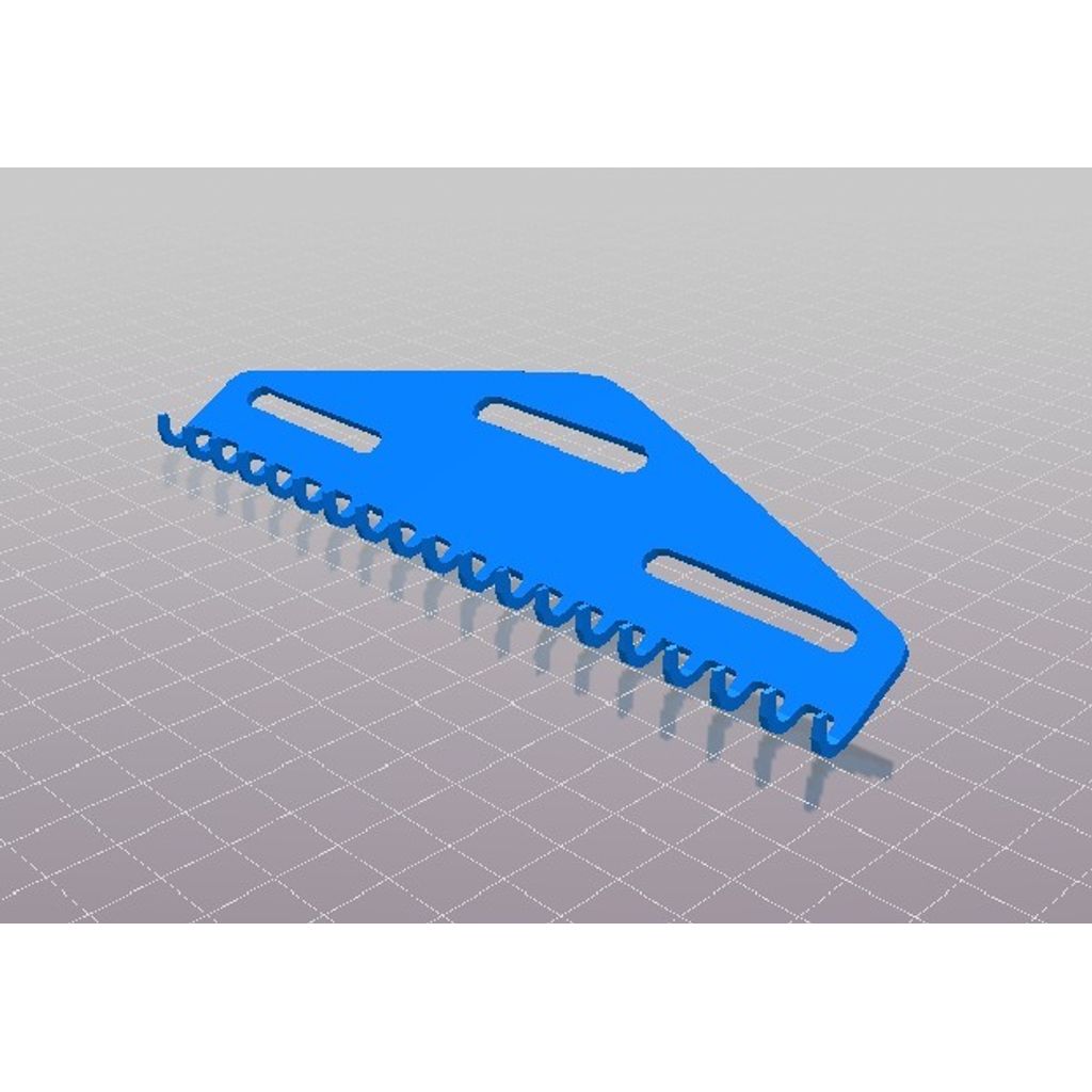Triangle comb for 9 mm needle spacing knitting machine