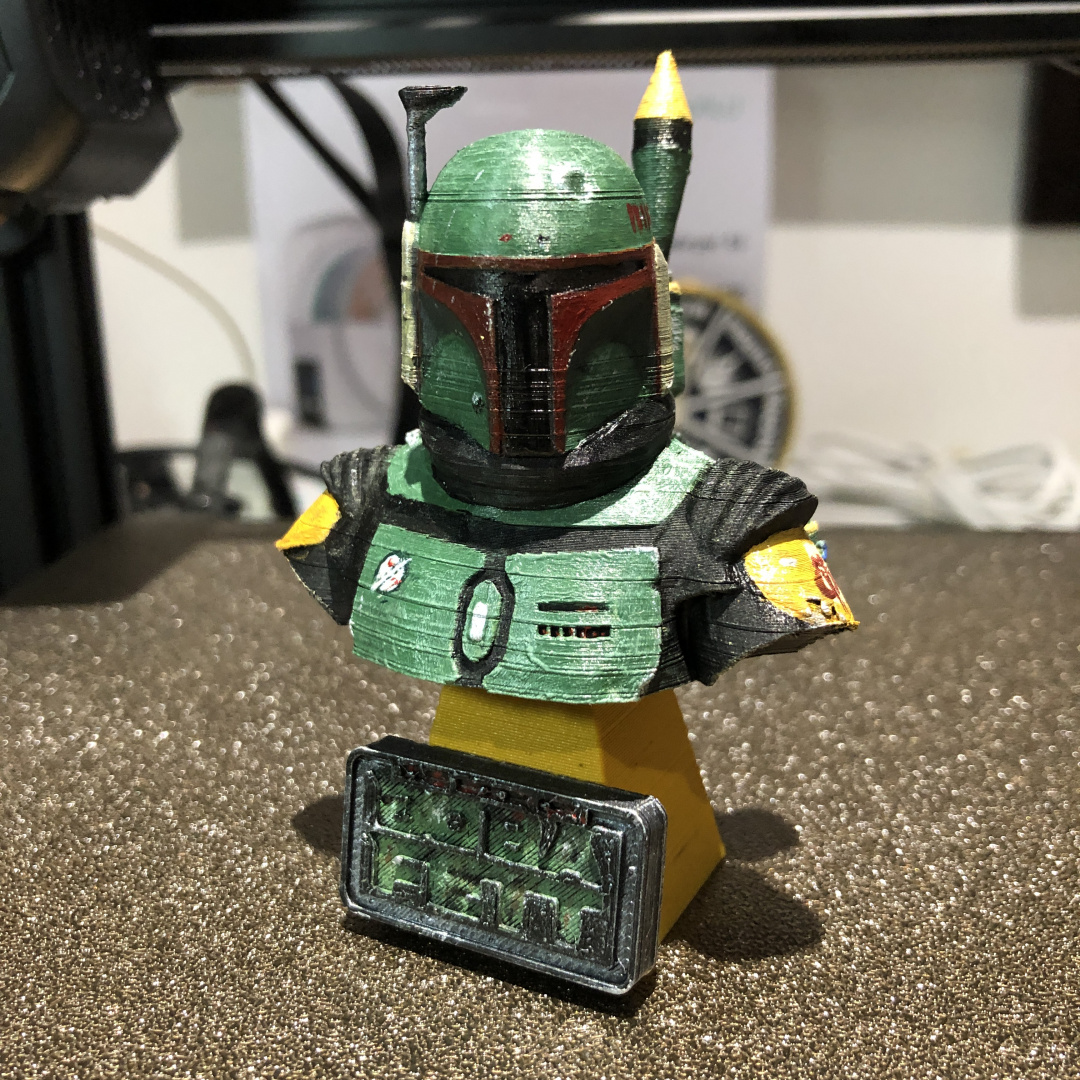 Boba Fett Bust Statue
