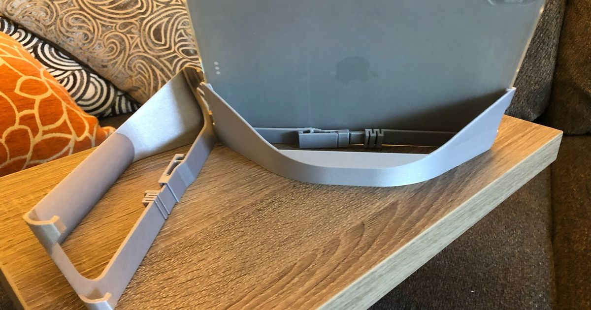 'Always ON' iPad Holder and Handle by Cisco3D Download free STL model