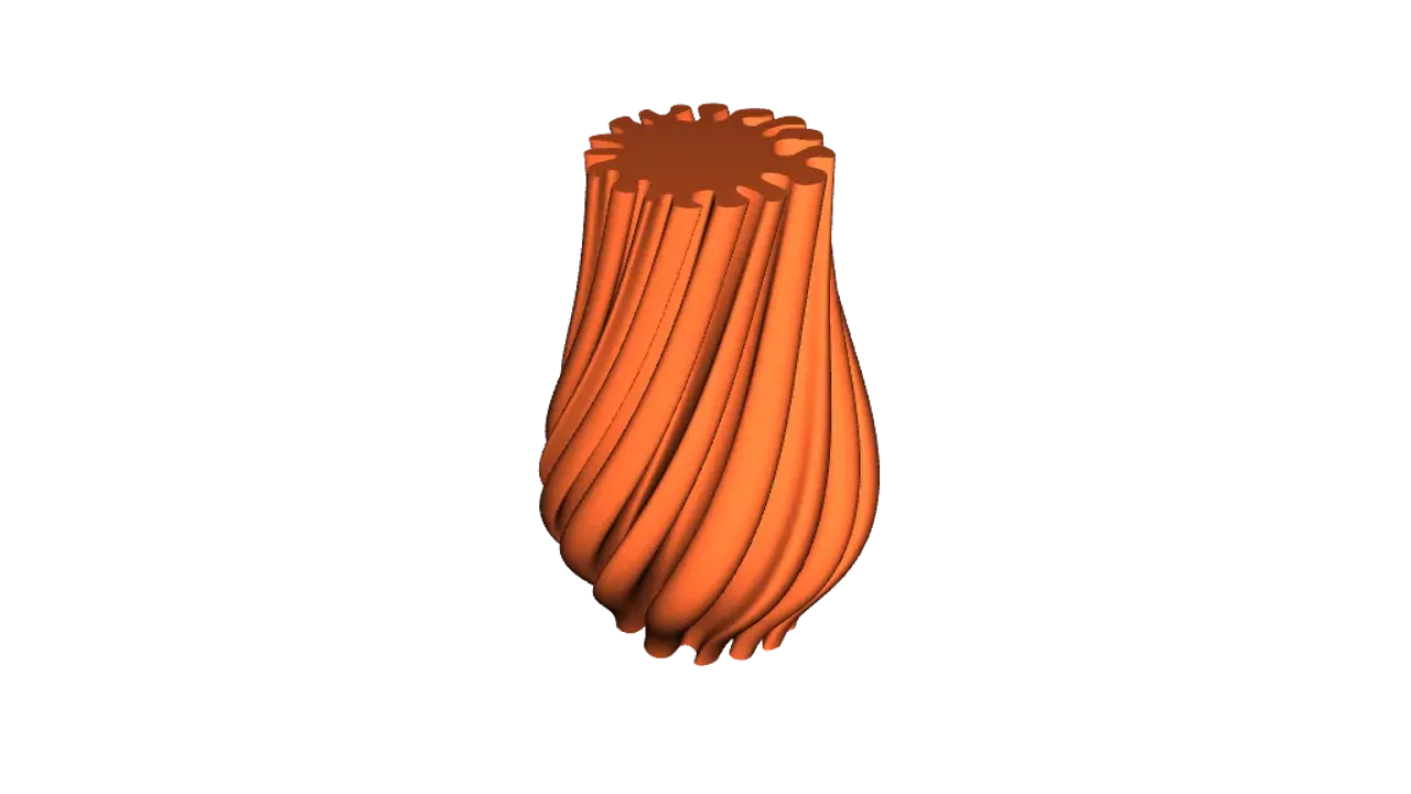 Vase #2 Spline Based, Vase Mode by Extrutim, Download free STL model