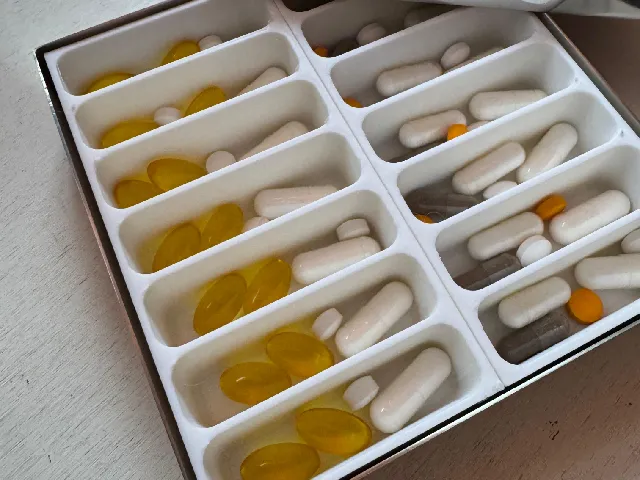 Pill Organizer Insert for Zara Home Steel-Lid Box – 14 Compartments