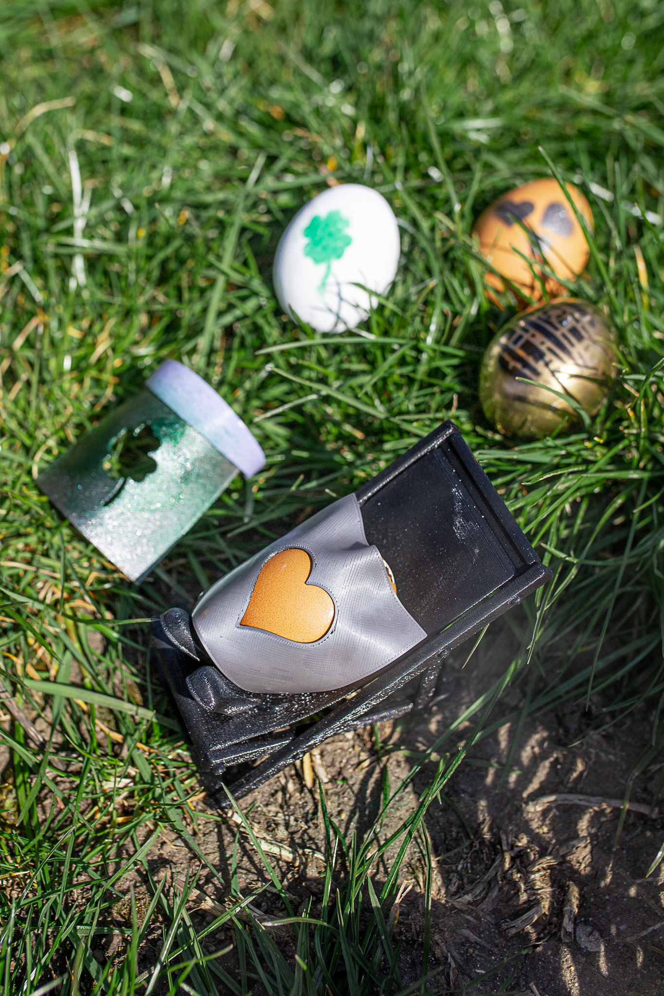 Miniatura 10 do modelo 3D Easter egg spray paint stencils